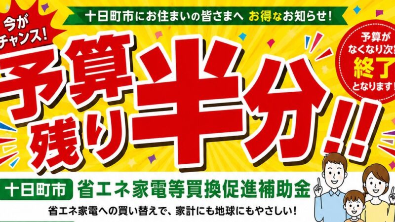 十日町市省エネ家電補助金 受付中❗❗